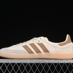 Adidas Samba OG Cream Brown Gum Sole Shoes