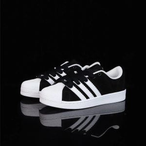 Adidas Black White Retro Casual Sneakers