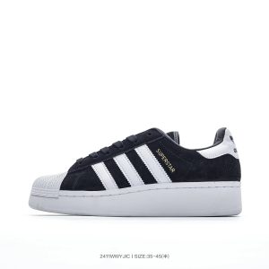 Adidas Superstar Black White Platform Sneakers