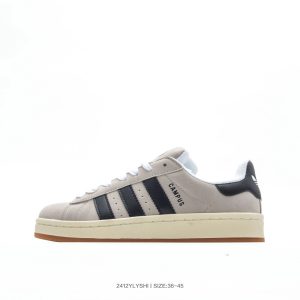 Adidas Campus Beige Black Low Top Sneakers