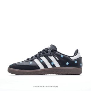 Adidas Samba Black Floral Low Top Sneakers