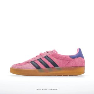 Adidas Pink Suede Stripe Gum Sole Casual Shoes