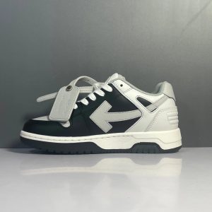 ShoesOff White Black Arrow Low Top Sneakers