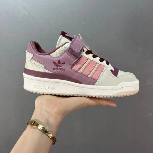 Adidas Womens Pink Purple Casual Low Top Sneakers