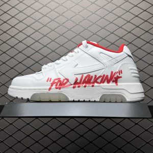 Off-White Fire Walking White Low Top Sneakers