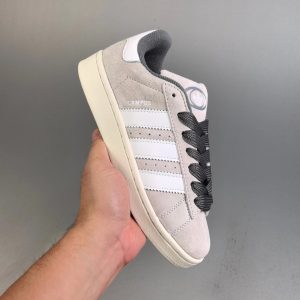 Adidas Campus Gray White Low Top Sneakers Shoes