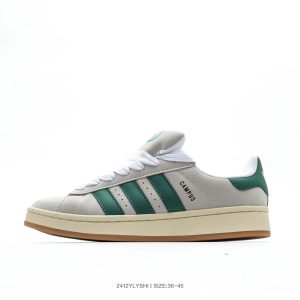 Adidas Campus Green Stripe Retro Casual Sneakers