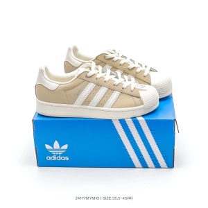 Adidas Beige White Retro Casual Sneakers Shoes