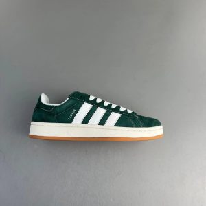 Adidas Campus Green Suede Gum Sole Sneakers