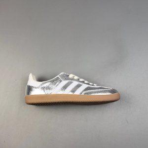 Adidas Samba Silver Gum Sole Sneakers
