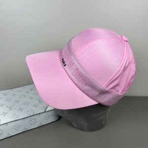 Dior Pink Baseball Cap Mesh Panel Adjustable Hat