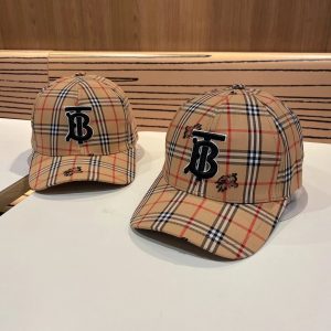 Burberry Vintage Check TB Logo Baseball Cap Hat