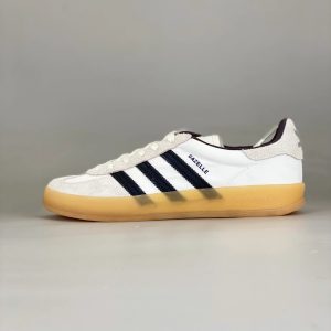 Adidas Gazelle Indoor White Black Gum Sole Sneakers