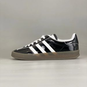 Adidas Gazelle Indoor Black White Gum Sole Shoes