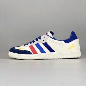 Adidas Samba OG White Blue Red Low Top Shoes