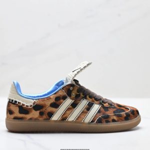 Adidas Samba OG Leopard Print Brown Shoes