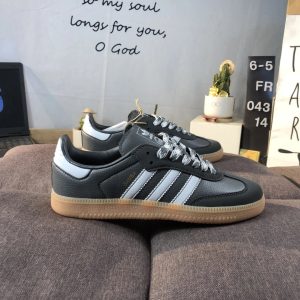 Adidas Samba OG Grey Gum Low Top Sneakers