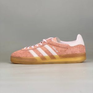Adidas Gazelle Pink Suede Gum Sole Sneakers