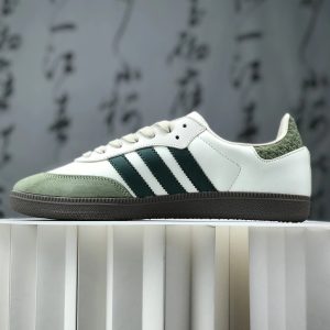 Adidas Samba OG Green White Low Top Sneakers