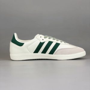Adidas Samba OG White Green Low Top Sneakers