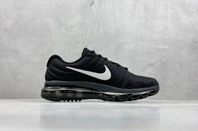 Nike Air Max 2017 Black White Running Shoes