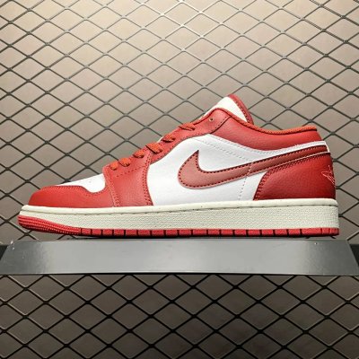 Nike Air Jordan 1 Low Red White Sneakers