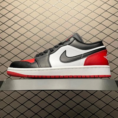 Nike Air Jordan 1 Low Black Red Grey Sneakers