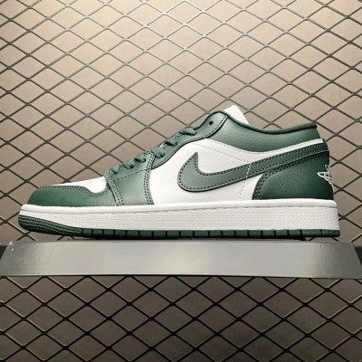 Nike Air Jordan 1 Low Green White Shoes