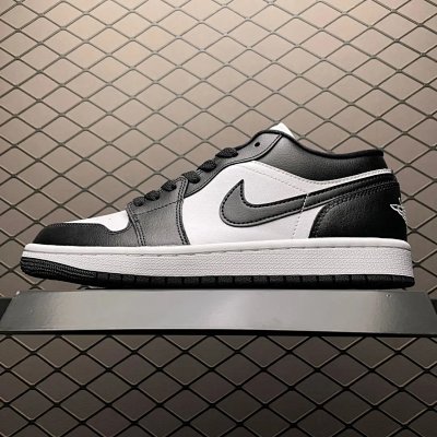 Nike Air Jordan 1 Low Black Grey White Sneakers