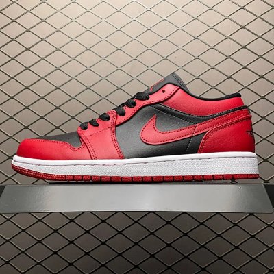 Nike Air Jordan 1 Low Red Black Basketball Shoes