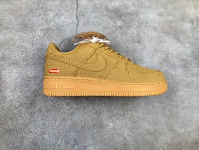 Nike Air Force 1 Low Supreme Wheat Sneakers