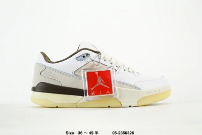 Nike Jordan 3 Retro Low White Grey Casual Sneakers