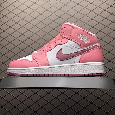 Nike Air Jordan 1 Mid Pink White Women’s Shoes