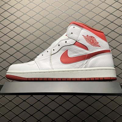Nike Air Jordan 1 High White Red Shoes