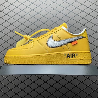 Nike Air Force 1 Yellow Casual Sneakers for Men