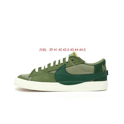 Nike Blazer Low Green Canvas Casual Skate Shoes