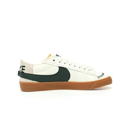 Nike Blazer Low White Green Gum Sole Sneakers