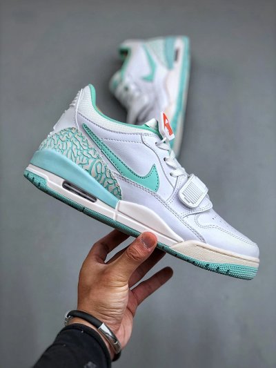 Nike Air Jordan Legacy 312 Low White Turquoise Shoes