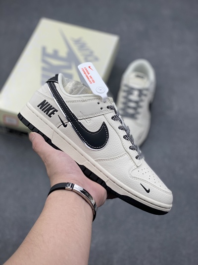 Nike Dunk Low White Black Casual Sneakers
