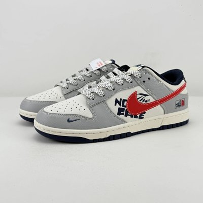 Nike Air Force 1 Low Gray Red Casual Sneakers