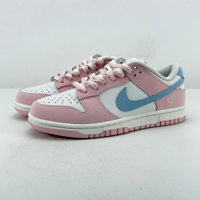 Nike Dunk Low Pink Blue White Sneakers