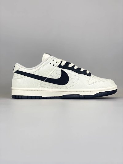 Nike Dunk Low White Navy Sneakers