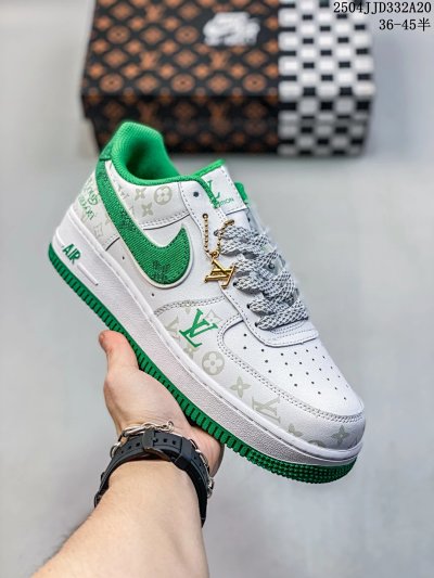 Nike Air Force 1 Low White Green LV Sneakers