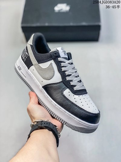 Nike Air Force 1 Low Black Grey White Sneakers