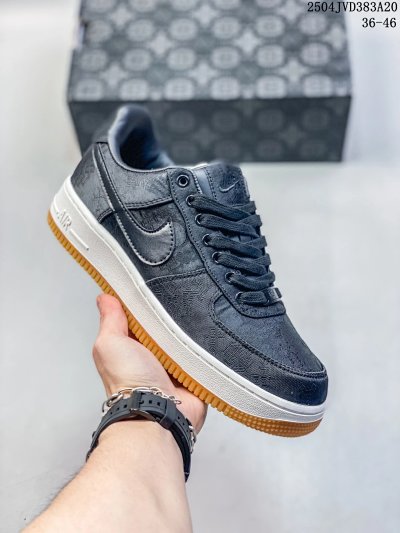 Nike Air Force 1 Low Black Gum Sneakers
