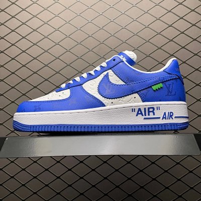 Nike Air Force 1 Low Blue White Sneakers Shoes