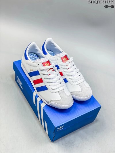 Adidas Originals Samba White Blue Red Casual Shoes