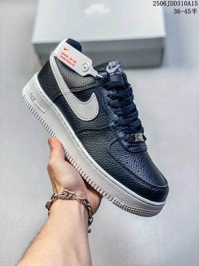 Nike Air Force 1 Low Navy White Casual Sneakers