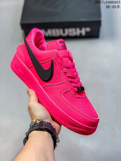Nike Air Force 1 Low Hot Pink Black Sneakers