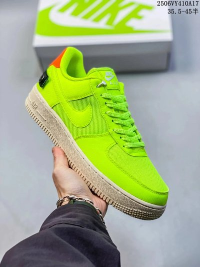 Nike Air Force 1 Neon Green Low Top Sneakers